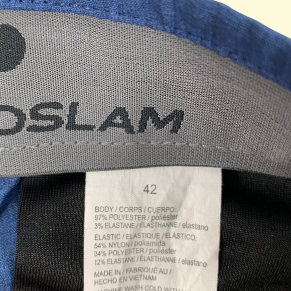 Grand Slam Performance Lightweight Chino Golf Prep Frat Shorts Blue Men 42 - Picture 6 of 7